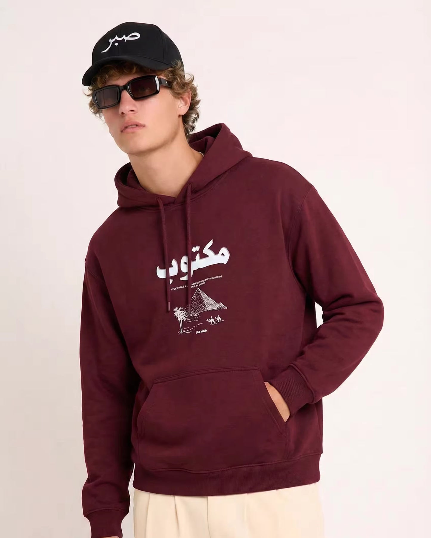 Maktub مكتوب Egyptian Pyramids Hoodie
