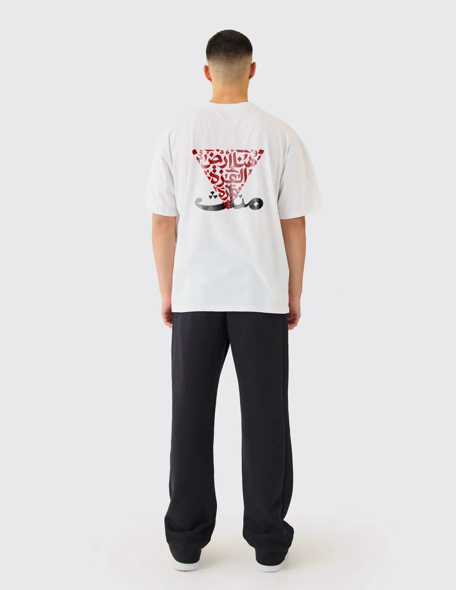 maslas white oversized tee