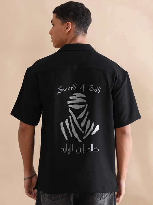 Oversized Black Shirt Inspired by Khalid bin al-Waleed