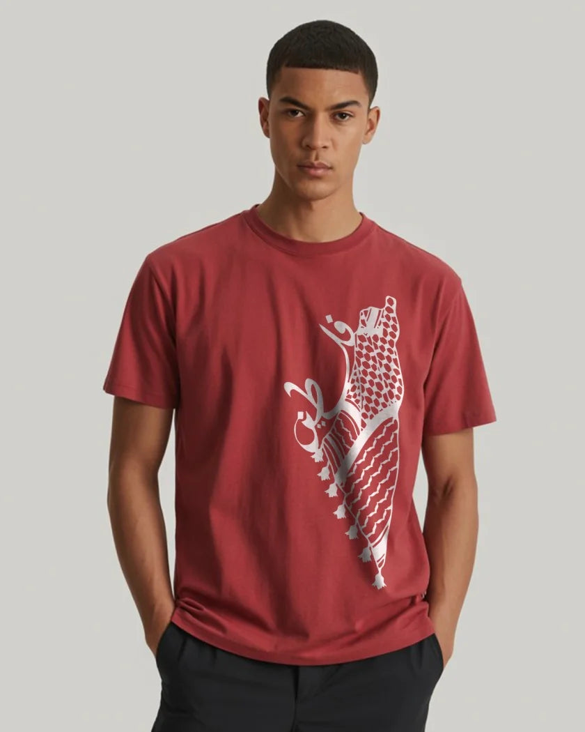 Palestine t shirt kaffiyeh