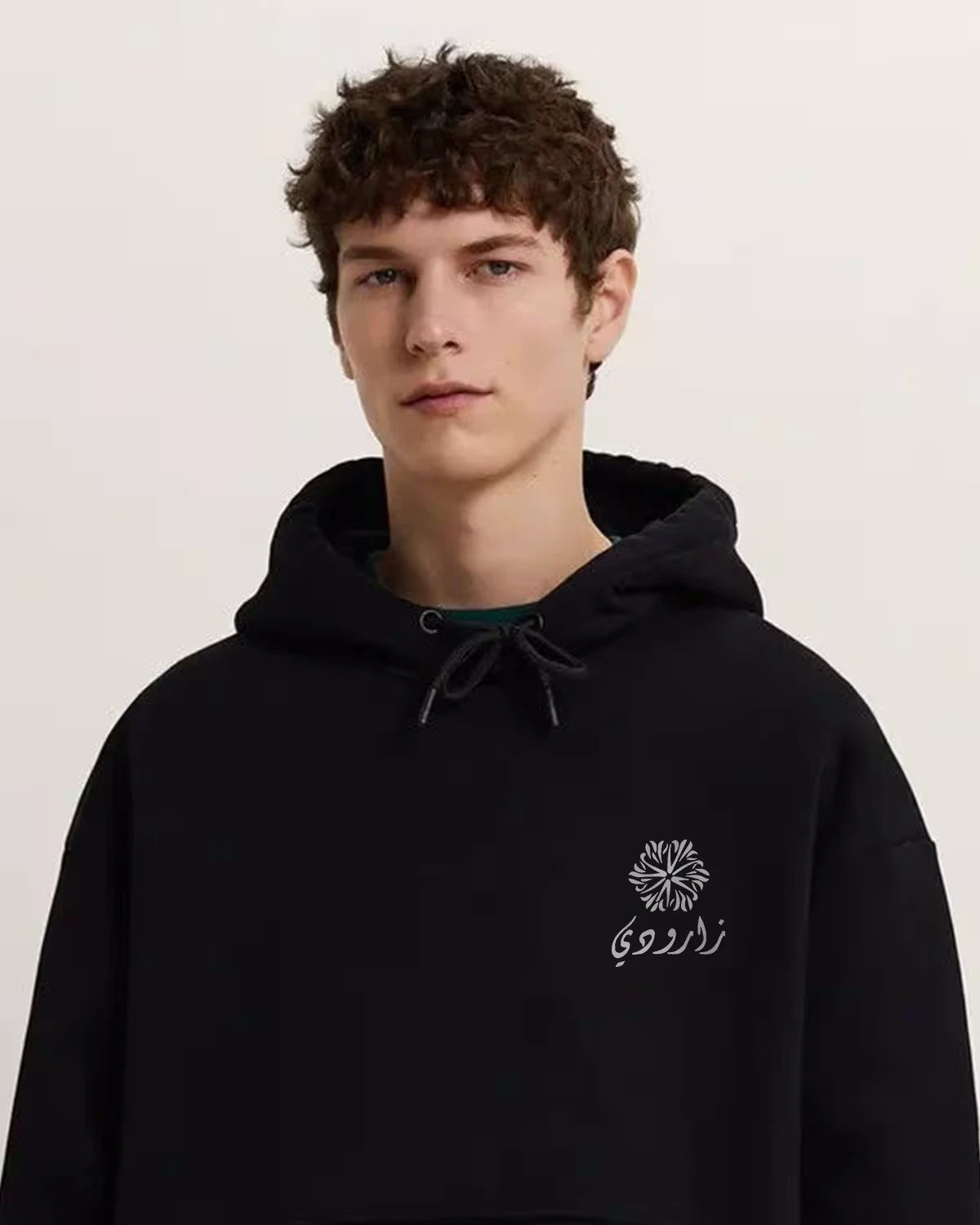 Army of Mahdi Hoodie in black color by Zaroodi, 400 GSM cotton oversized Islamic streetwear hoodie