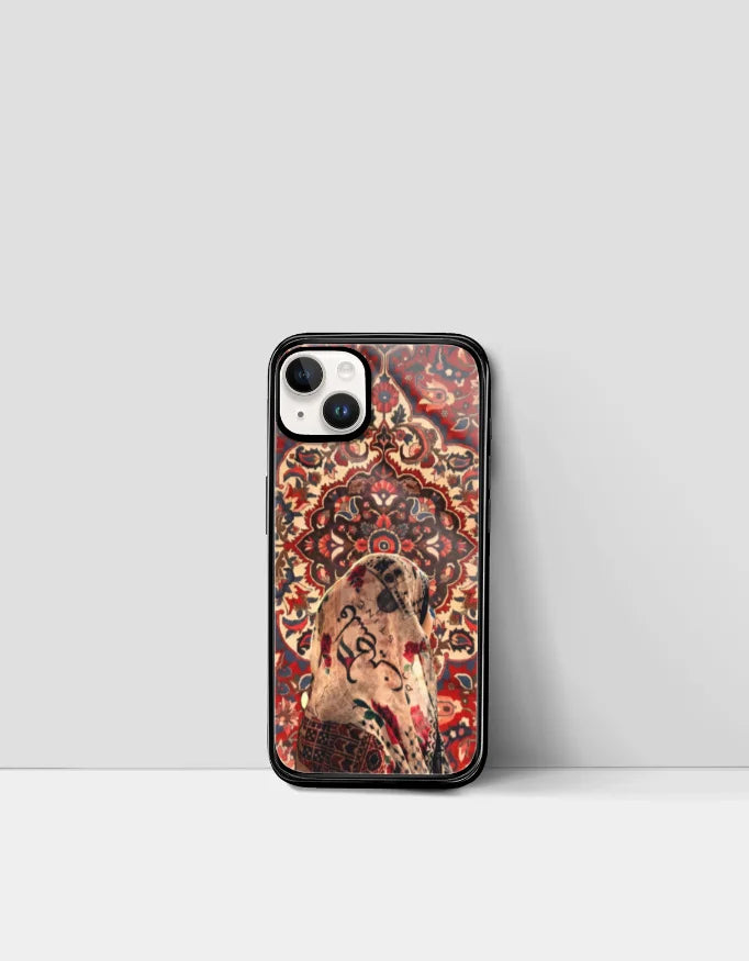 Persian Rug Phone Cover for iPhone – Palestine Calligraphy Design