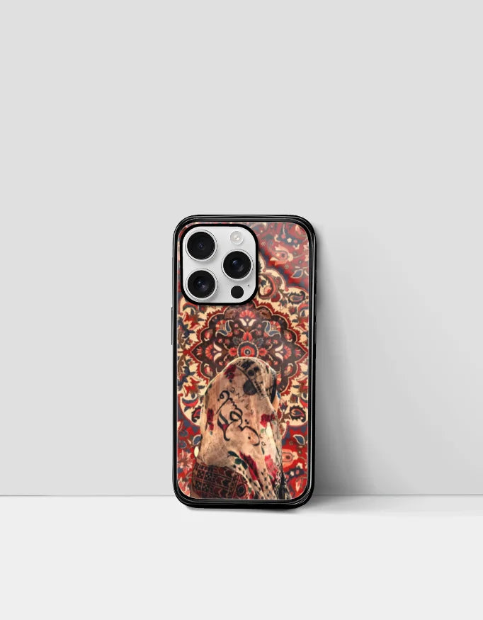 Persian Rug Phone Cover for iPhone – Palestine Calligraphy Design