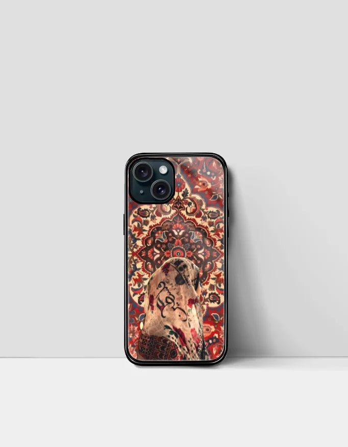 Persian Rug Phone Cover for iPhone – Palestine Calligraphy Design