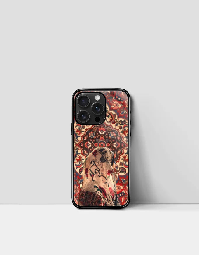 Persian Rug Phone Cover for iPhone – Palestine Calligraphy Design