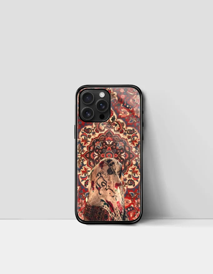 Persian Rug Phone Cover for iPhone – Palestine Calligraphy Design