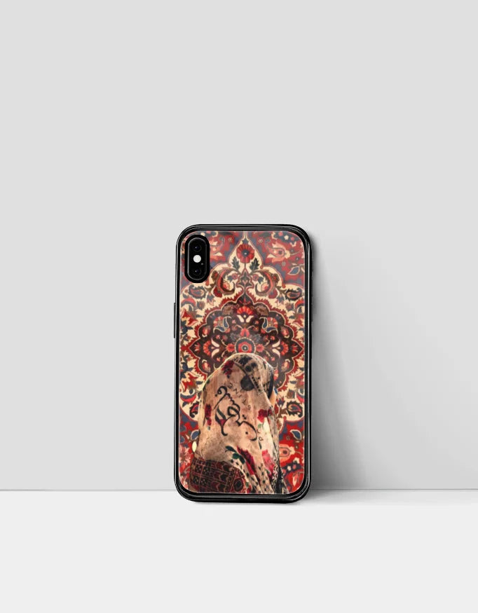 Persian Rug Phone Cover for iPhone – Palestine Calligraphy Design
