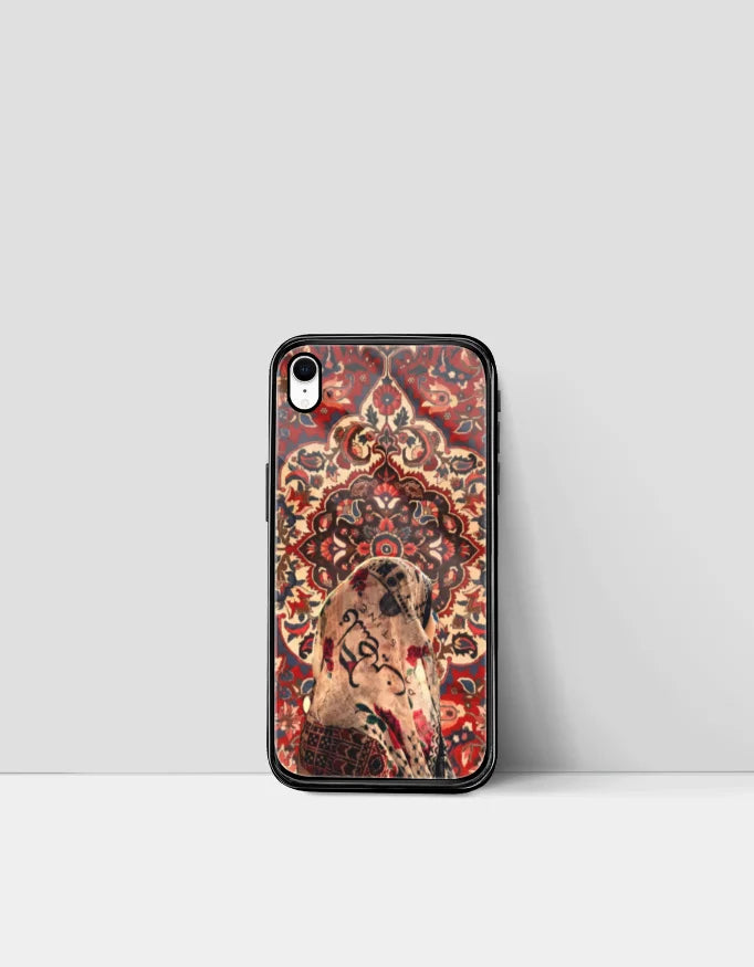 Persian Rug Phone Cover for iPhone – Palestine Calligraphy Design