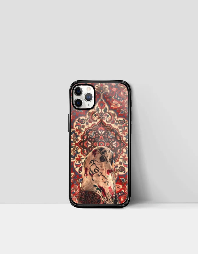 Persian Rug Phone Cover for iPhone – Palestine Calligraphy Design