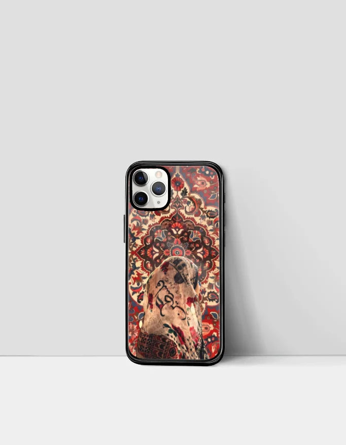Persian Rug Phone Cover for iPhone – Palestine Calligraphy Design