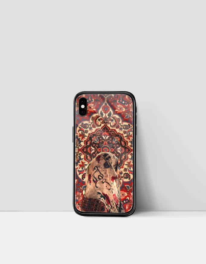 Persian Rug Phone Cover for iPhone – Palestine Calligraphy Design