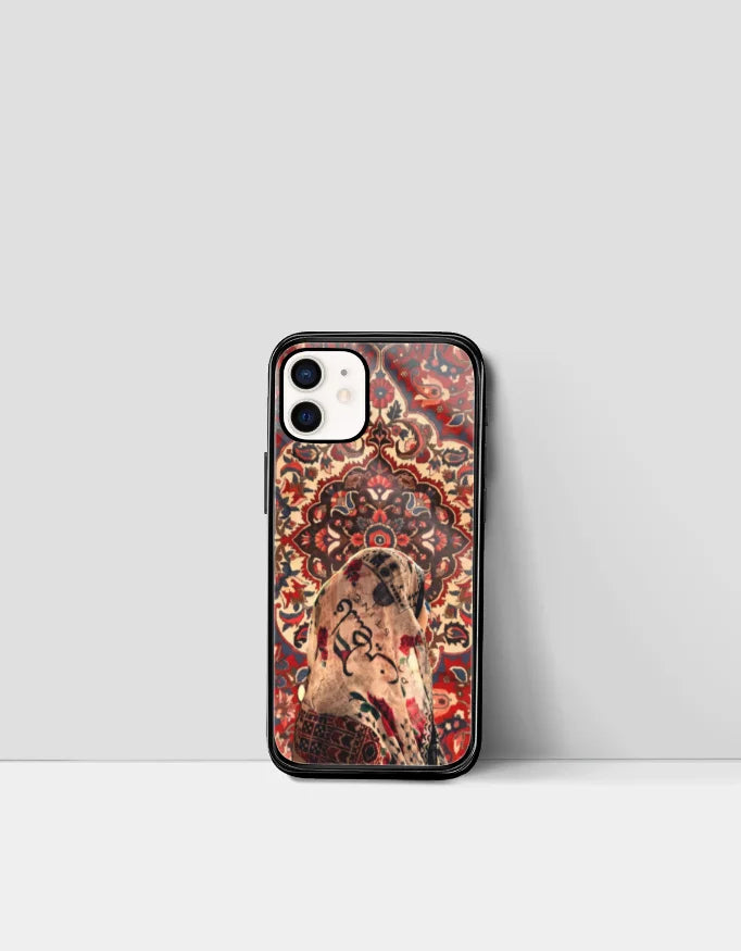 Persian Rug Phone Cover for iPhone – Palestine Calligraphy Design