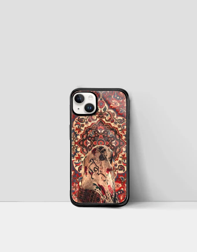 Persian Rug Phone Cover for iPhone – Palestine Calligraphy Design