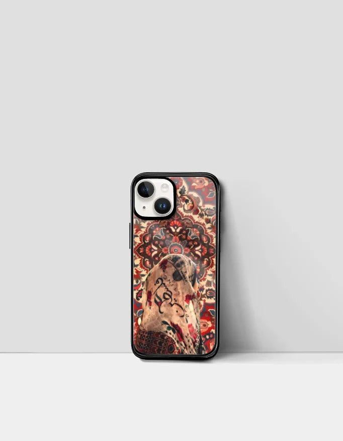 Persian Rug Phone Cover for iPhone – Palestine Calligraphy Design