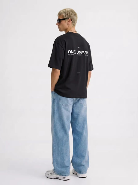 One Ummah Heavyweight Oversized T Shirt Side Profile