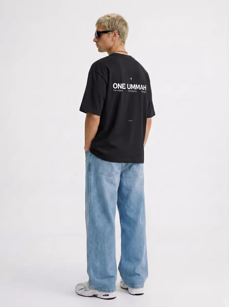 One Ummah Heavyweight Oversized T Shirt Side Profile