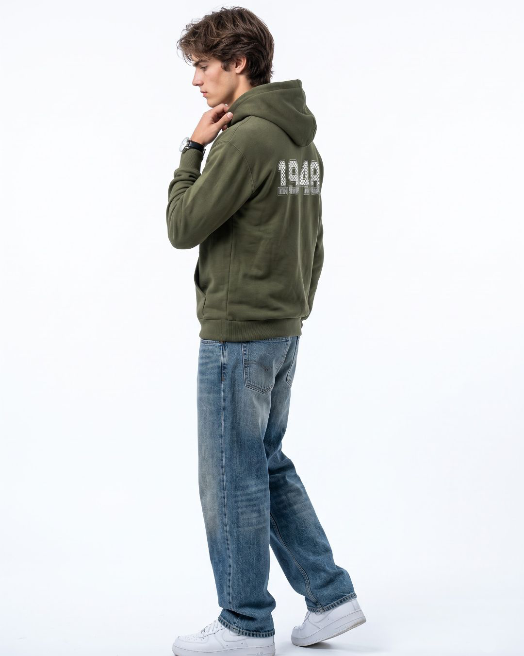 Keffiyeh 1948 hoodie black front