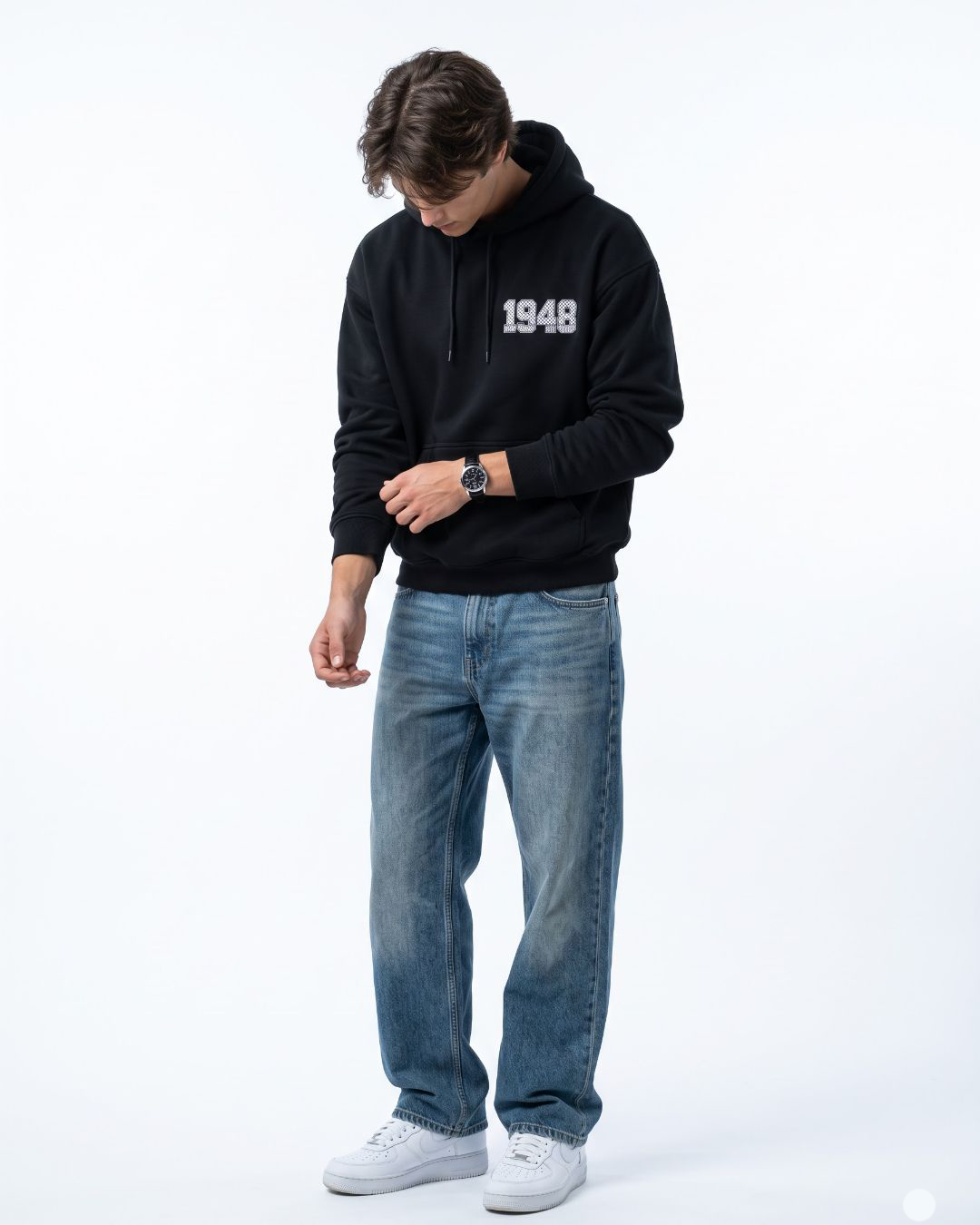 Keffiyeh 1948 hoodie black model
