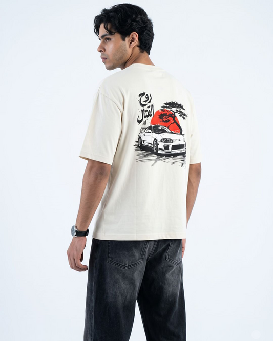 Rising Sun Supra oversized t-shirt model photo
