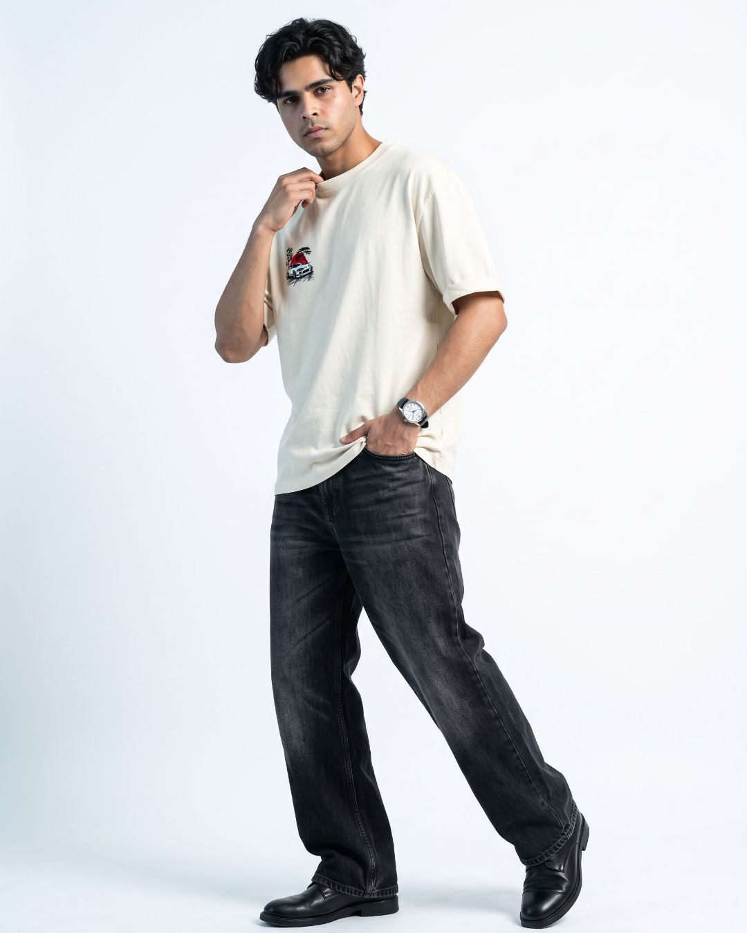 Rising Sun Supra coral oversized t-shirt product photo